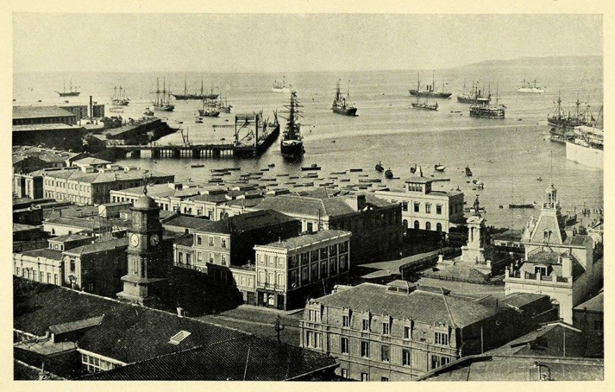 Vista de Valparaíso en el año 1906