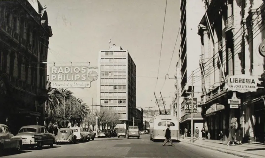 Calle Condell de Valparaíso en 1966