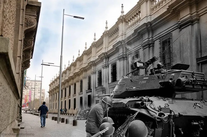 Fotomontaje 11 de Septiembre de 1973