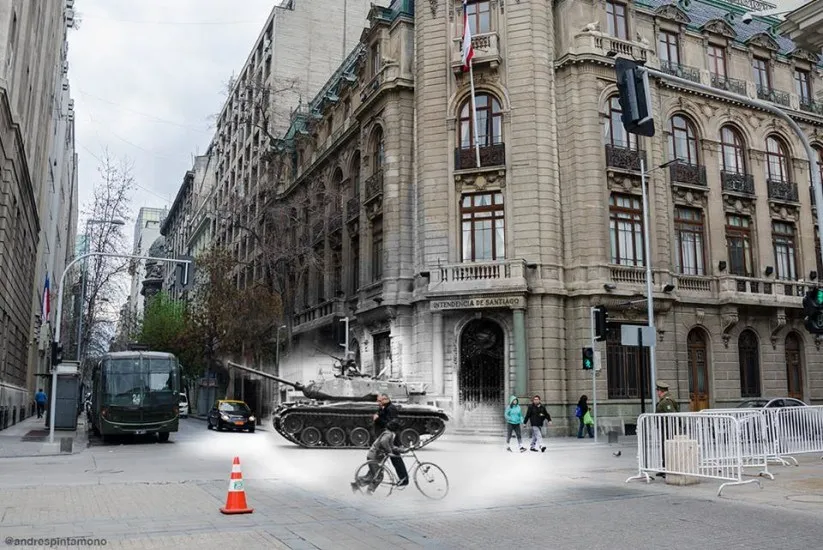 Fotomontaje 11 de Septiembre de 1973