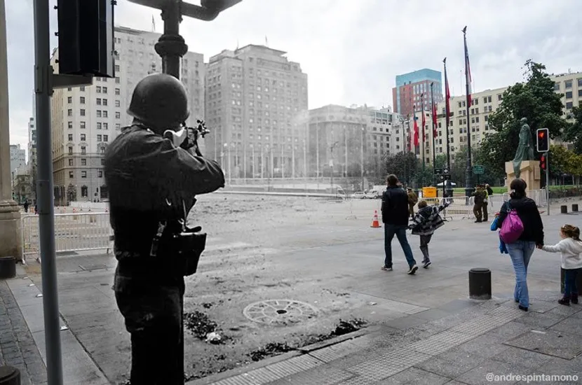 Fotomontaje 11 de Septiembre de 1973