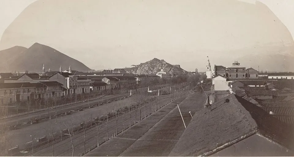 La Alameda de Santiago en el año 1867
