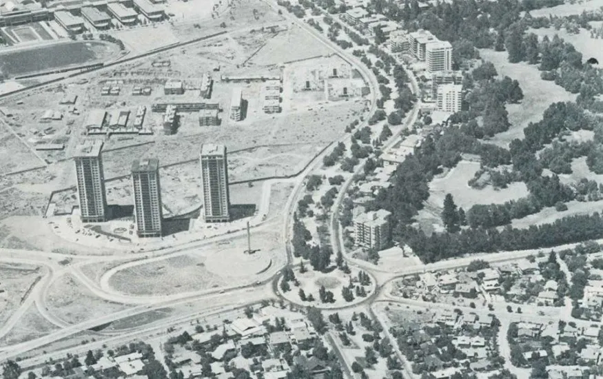 Americo Vespucio con Avda. Presidente Kennedy en 1975