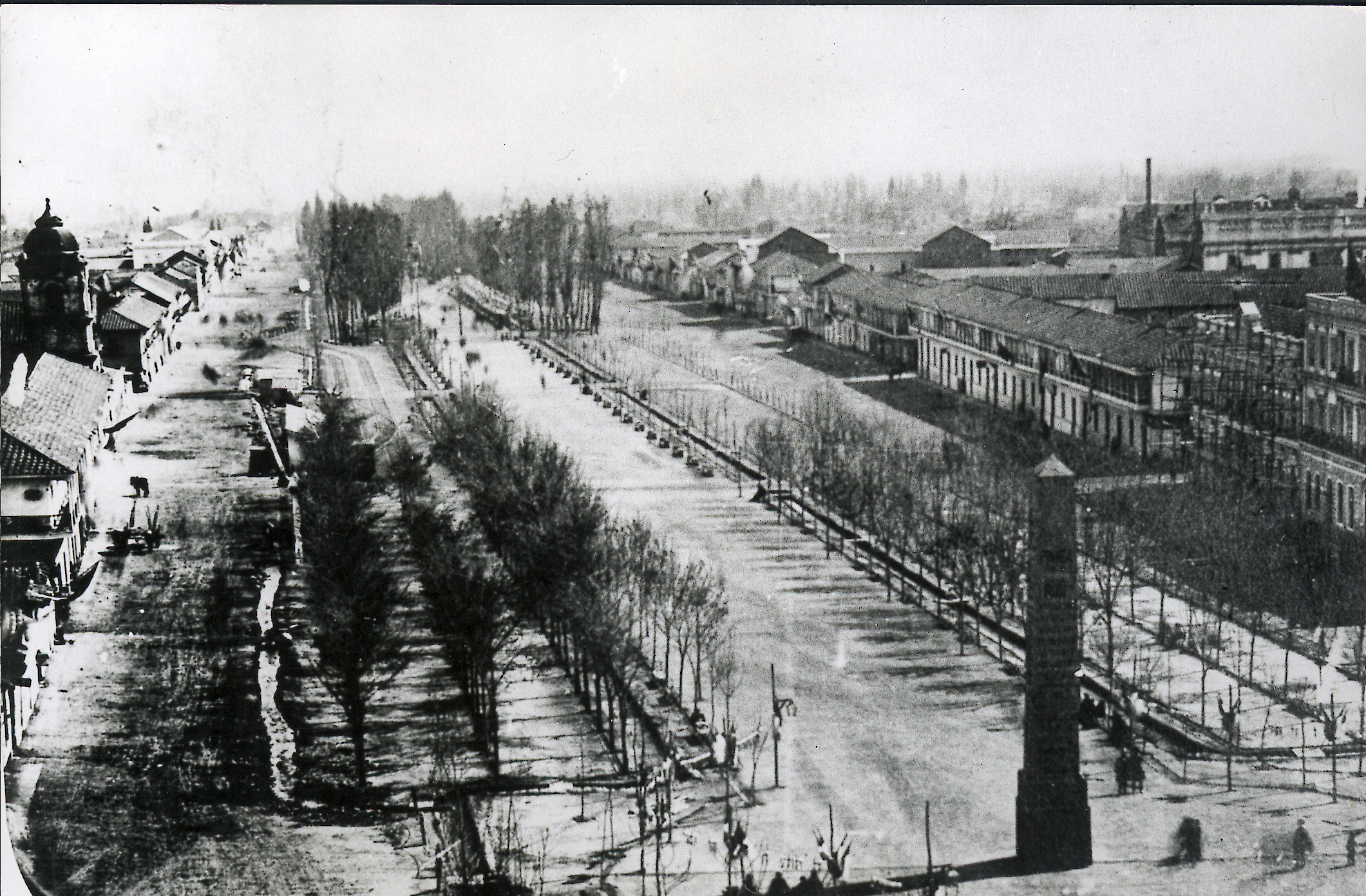 La Alameda alrededor de el año 1860