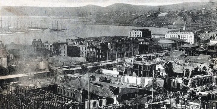 Valparaíso después del terremoto de 1906