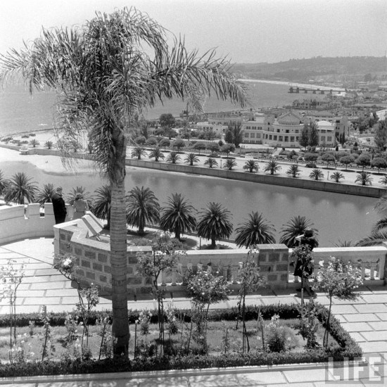 Vista de Viña del Mar desde el Castillo Brunet en el año 1941.