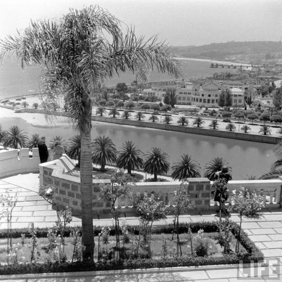 Vista de Viña del Mar desde el Castillo Brunet en el año 1941.