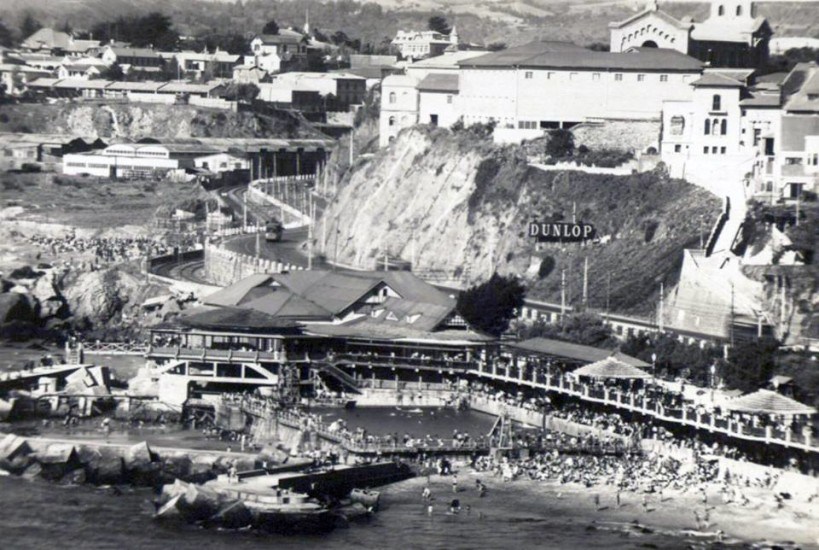 Piscina de Recreo entre Viña del Mar y Valparaíso, años ’30s