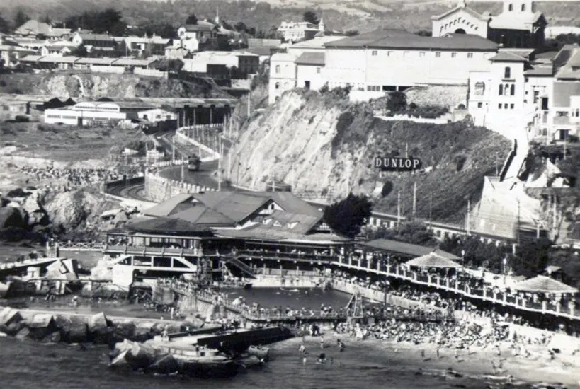Piscina de Recreo entre Viña del Mar y Valparaíso, años ’30s