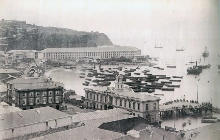 El Puerto de Valparaíso en el año 1864