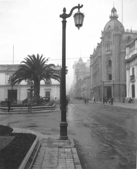 Calle Moneda en el año 1927