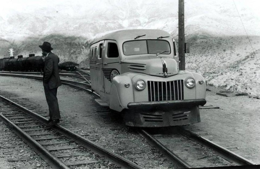 Autocarril, transporte a Sewell en los años ´50s