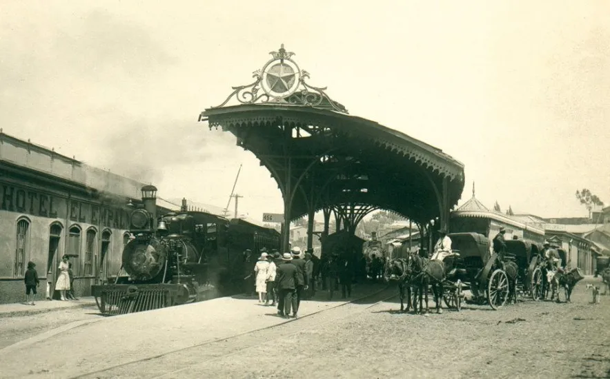 Estación Empalme del centro de Coquimbo en el año 1910.