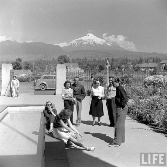 Cercanías del Volcán Villarrica en el año 1941.