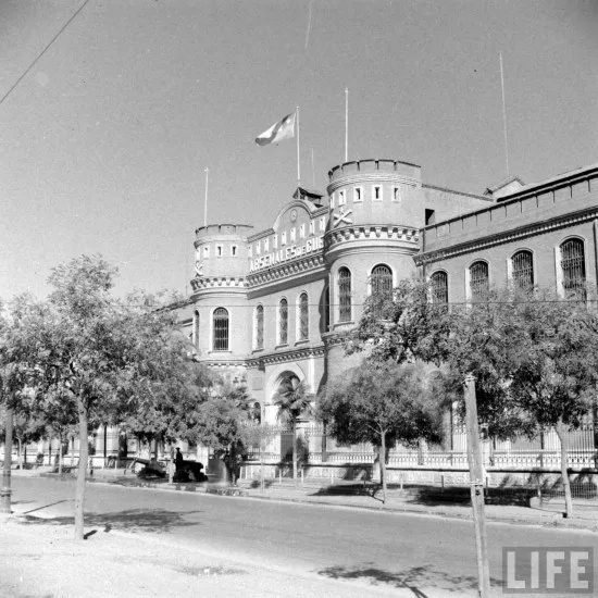 Arsenales de Guerra en calle Blanco Encalada en el año 1941.