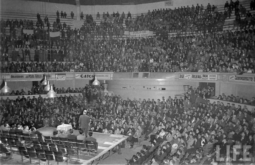 Teatro Caupolicán de Santiago en el año 1950
