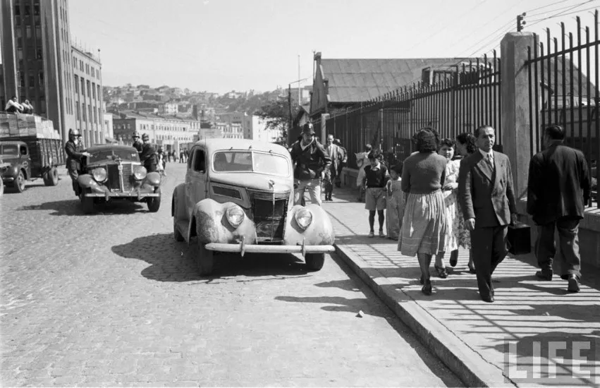 Bomberos de Valparaíso en el año 1950