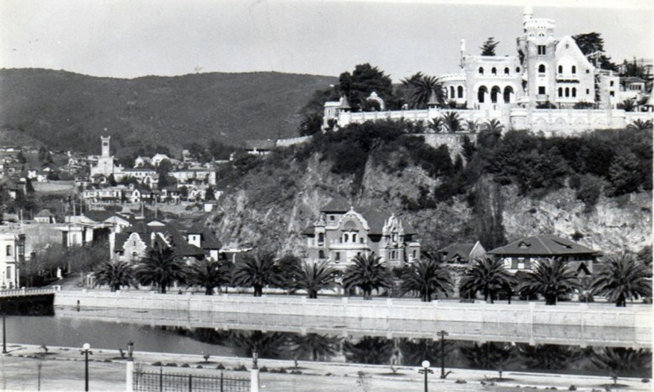 Estero Marga Marga y Castillo Brunet en los años ’30s.