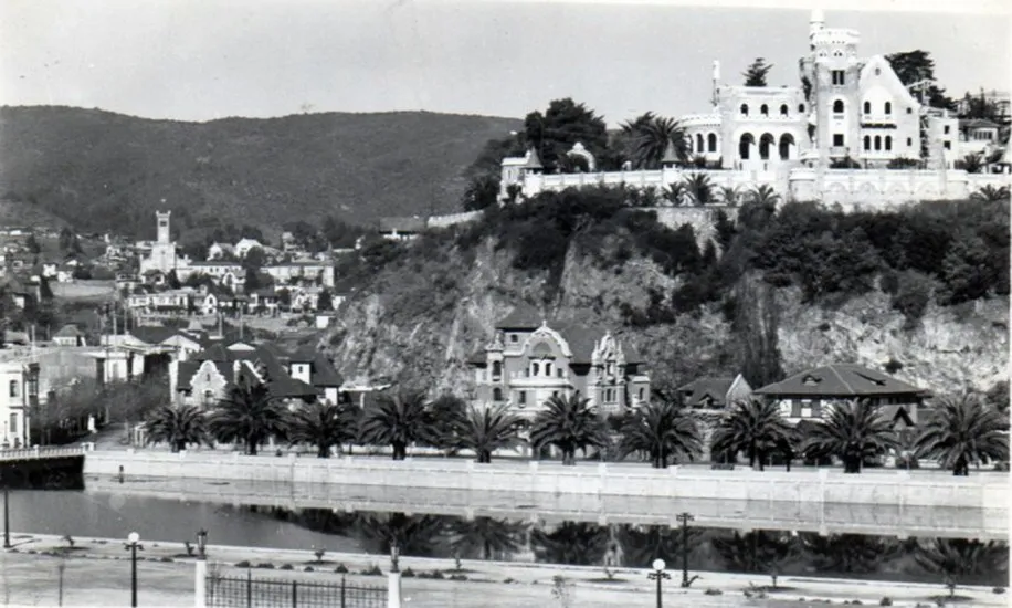 Estero Marga Marga y Castillo Brunet en los años ’30s.