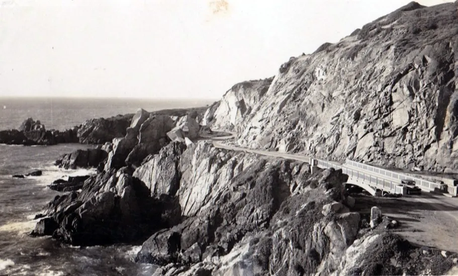 Camino costero Viña a Concón en los años 20s