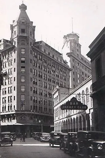 Calle Nueva York y Edificio Ariztía, entre los años 1920 y 1930.