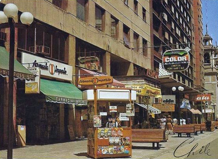 Calle Estado en 1980