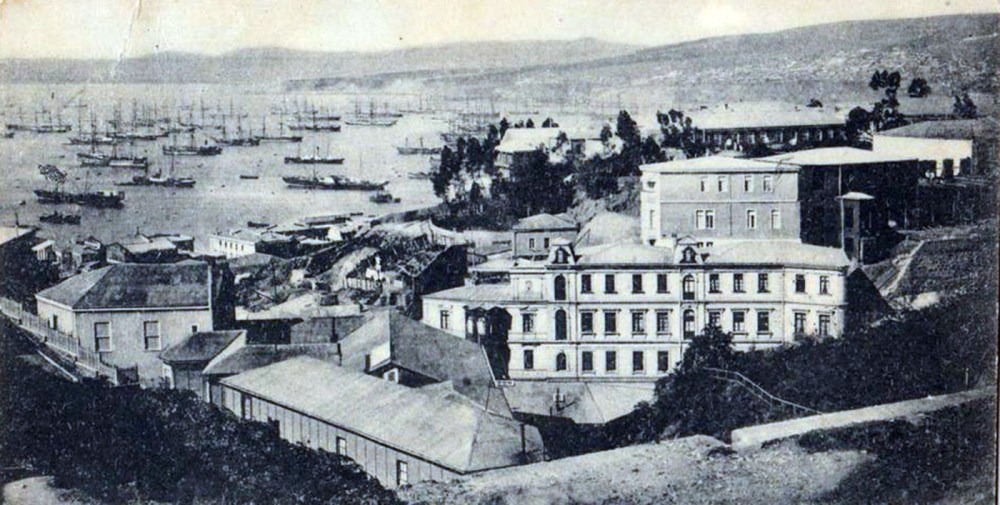 Bahía de Valparaíso, 1899.