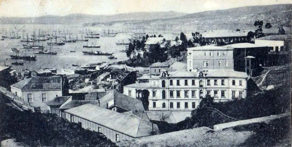 Bahía de Valparaíso, 1899.