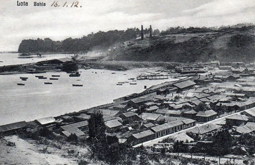 Bahia de Lota en 1912