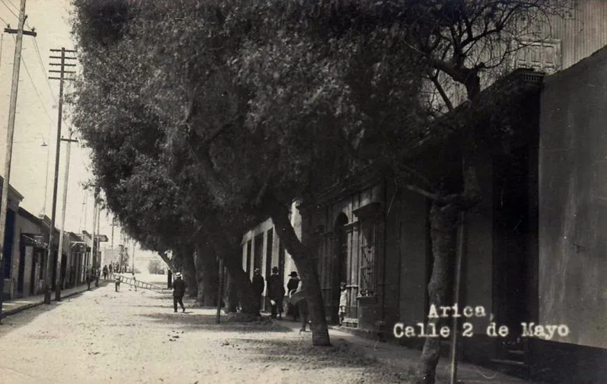 Calle 2 de Mayo, Arica, en 1910.