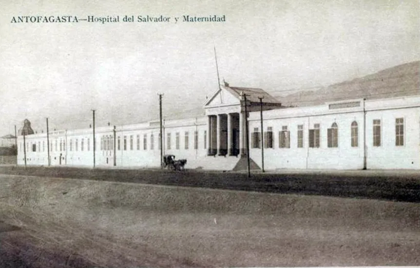 Hospital del Salvador y Maternidad de Antofagasta en 1873