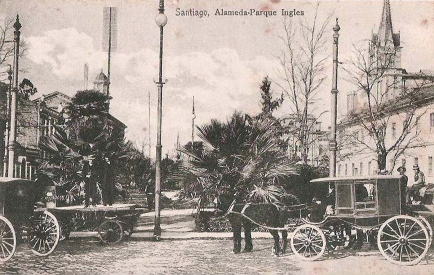 Parque Inglés de la Alameda en 1900s.