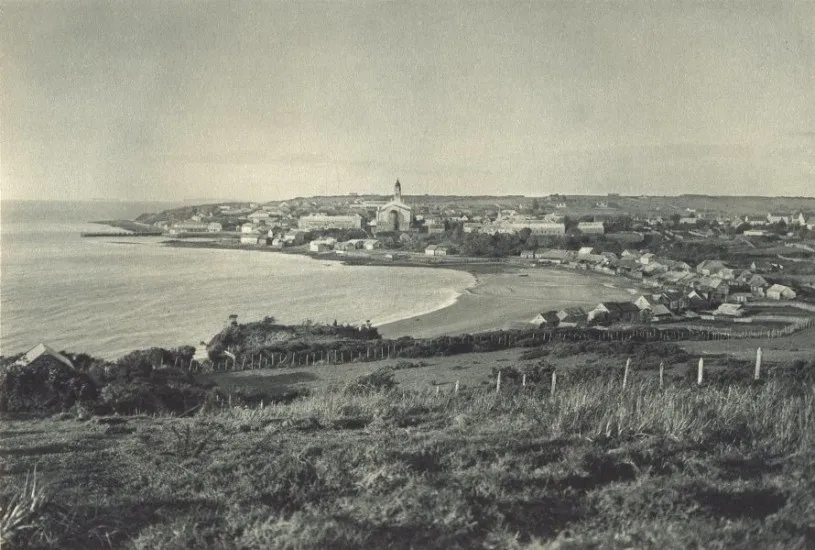 Panorámica de Ancud en 1932.