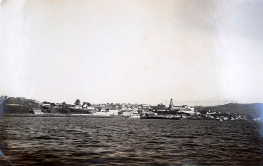 Ancud desde navío “El Mercedes” en 1936.