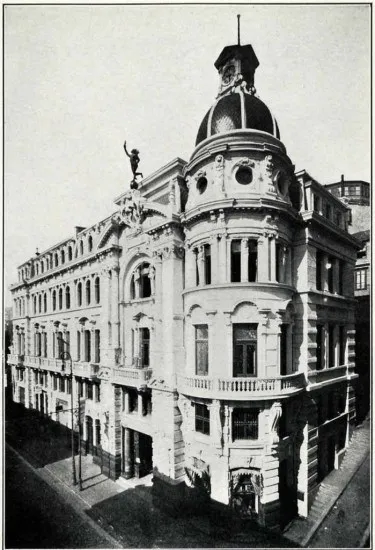 Edificio El Mercurio de Valparaíso, en 1908.