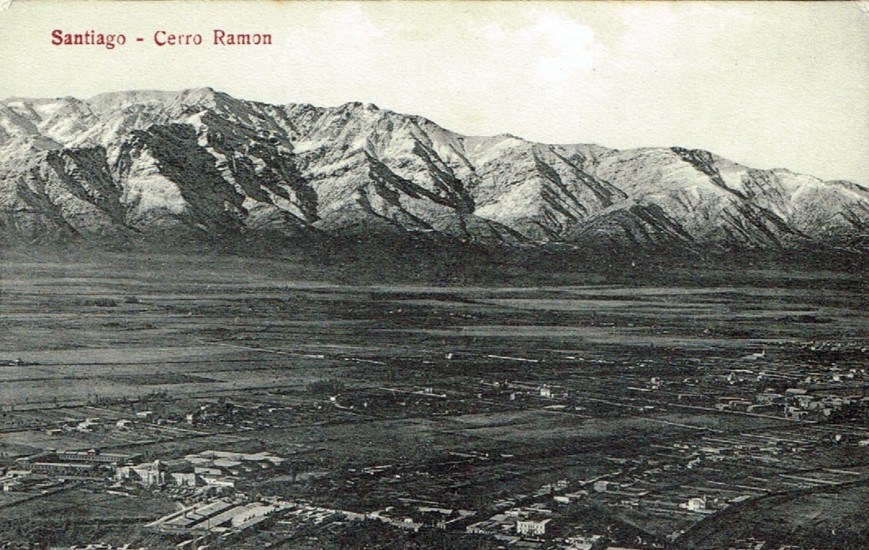 Vista de Santiago, sector Providencia a principios de Siglo XX.
