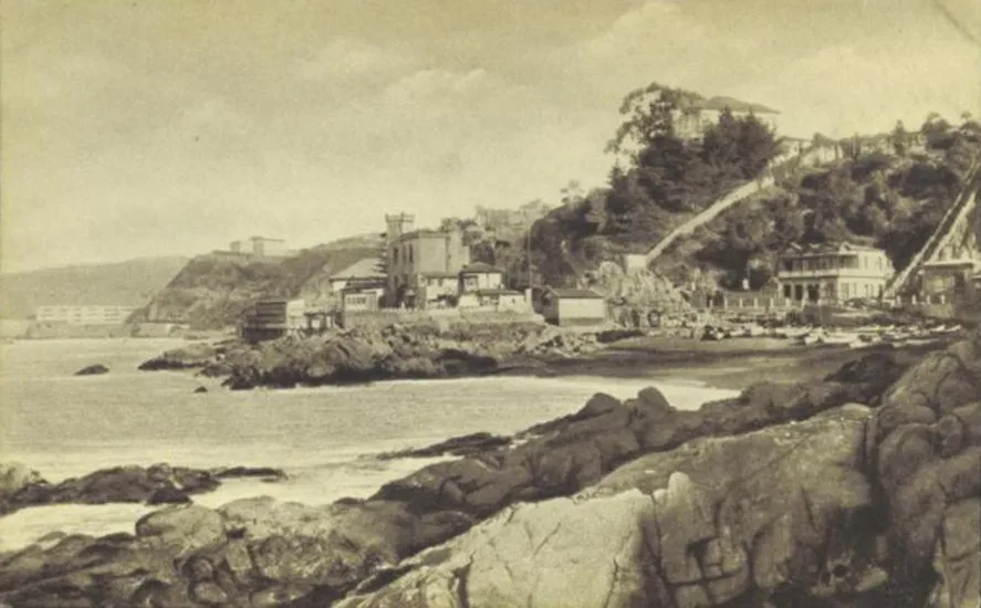 Caleta El Membrillo de Valparaíso en 1938.