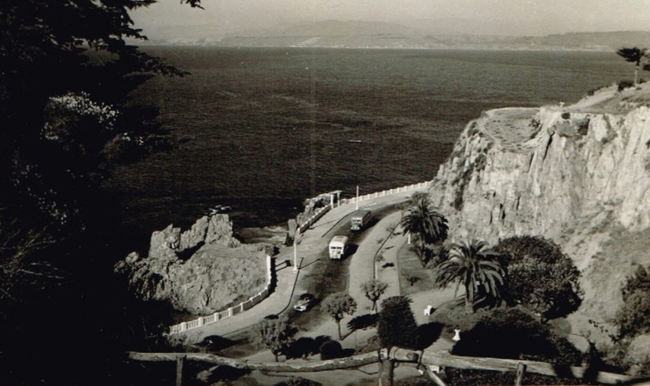 Avenida Altamirano de Valparaíso, en 1955.