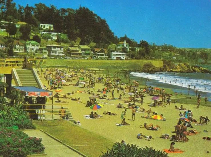 Playa Amarilla de Concón, sin año exacto.