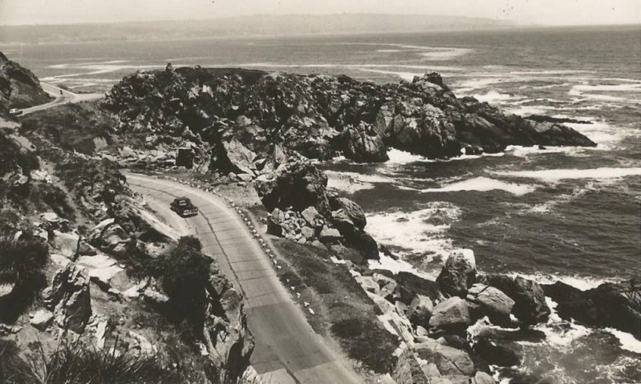 Camino costero a Concón en 1957