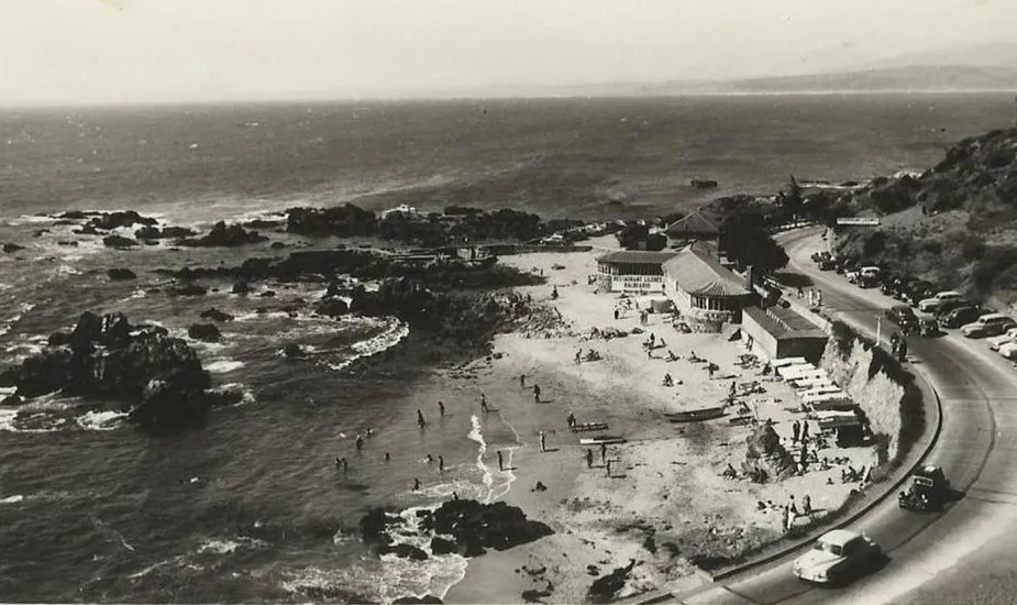 Balneario Los Lilenes de Concón en 1956