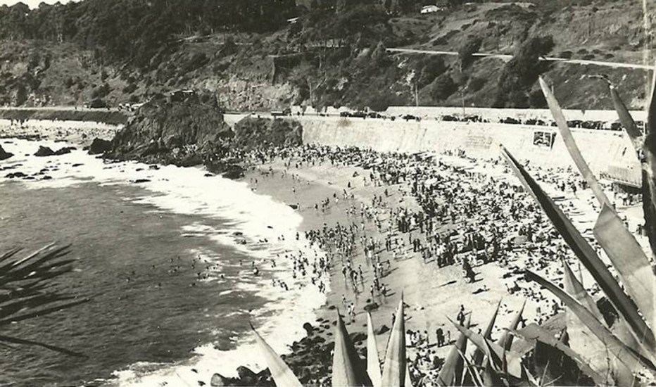Balneario de Las Salinas en Viña del Mar, años ’40s