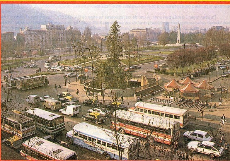 Sector Plaza Baquedano en la década de los 80´s
