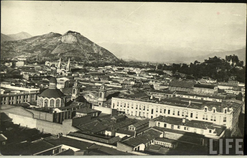Vista de Santiago a mediados de los años 20s
