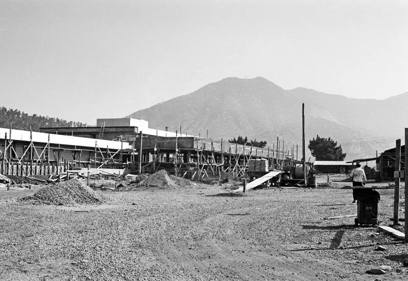 Construcción de la sede del Observatorio Europeo Austral en 1967