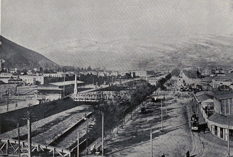 Río Mapocho alrededor de 1920
