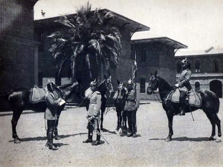 Regimiento de Caballería en 1906, luego sería FAU U. de Chile