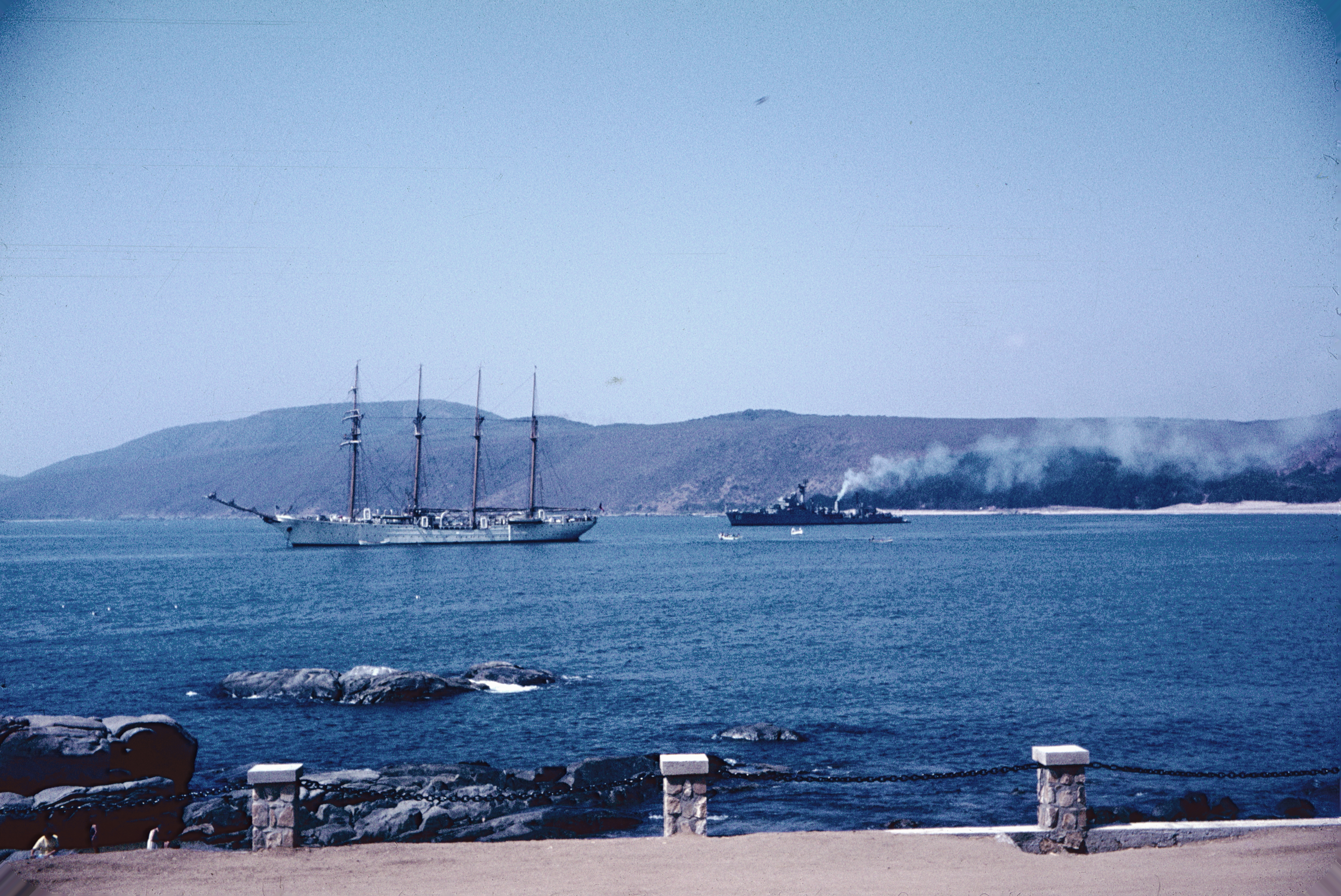 La Esmeralda en Papudo en 1968