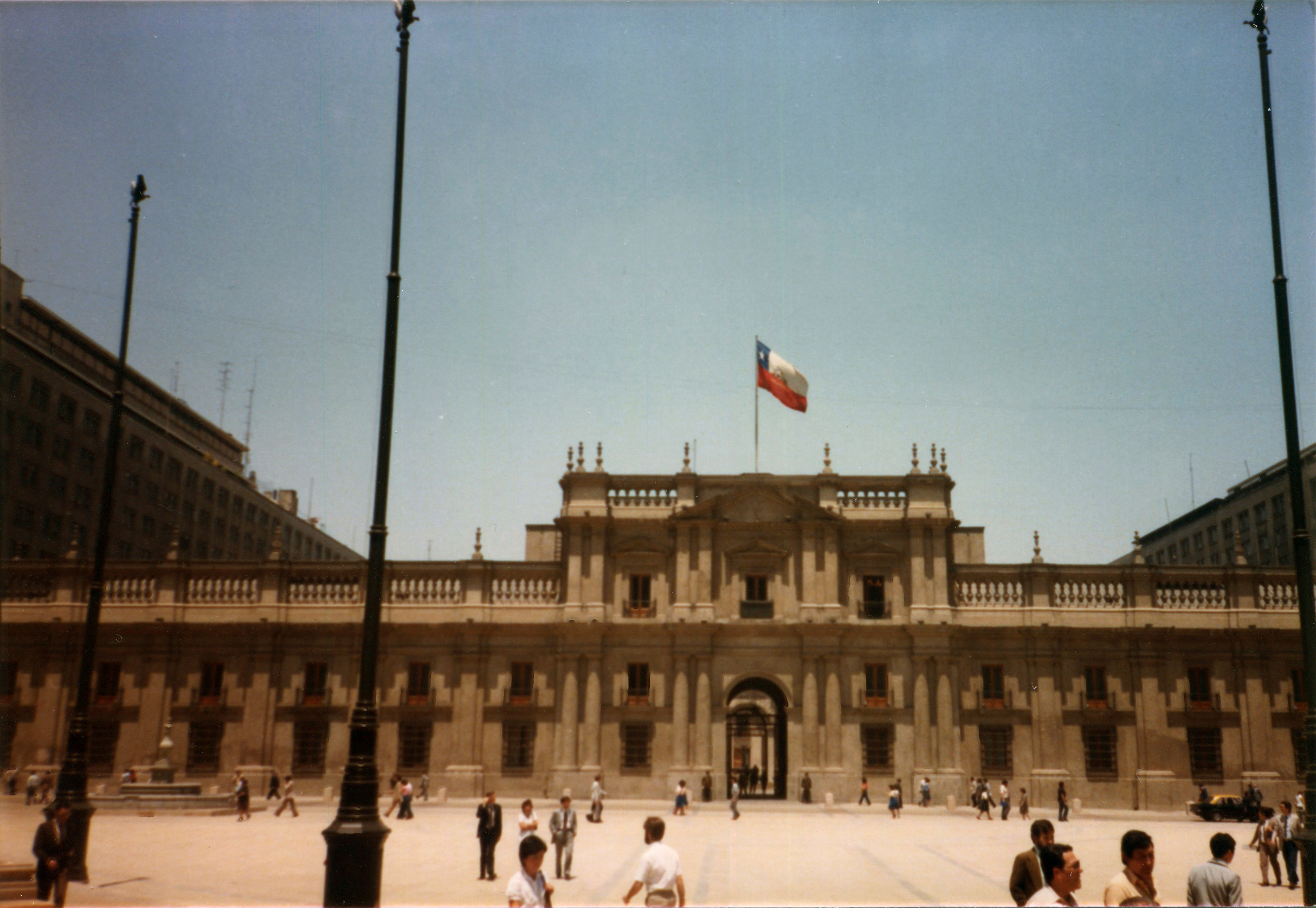 Palacio La Moneda en 1983
