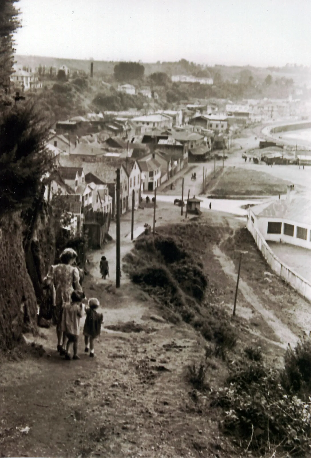 Calle Miramar de Puerto Montt en 1945